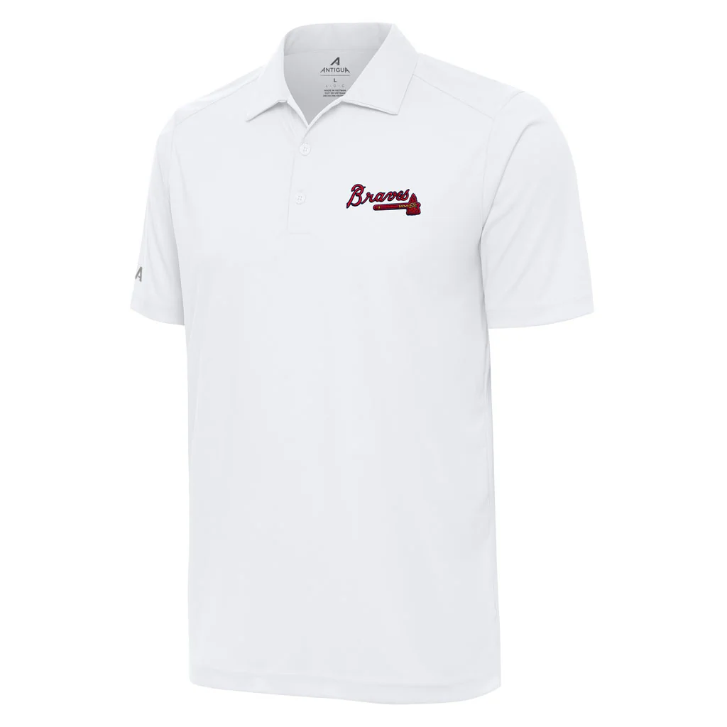 MLB Atlanta Braves Antigua Tribute Polo - White