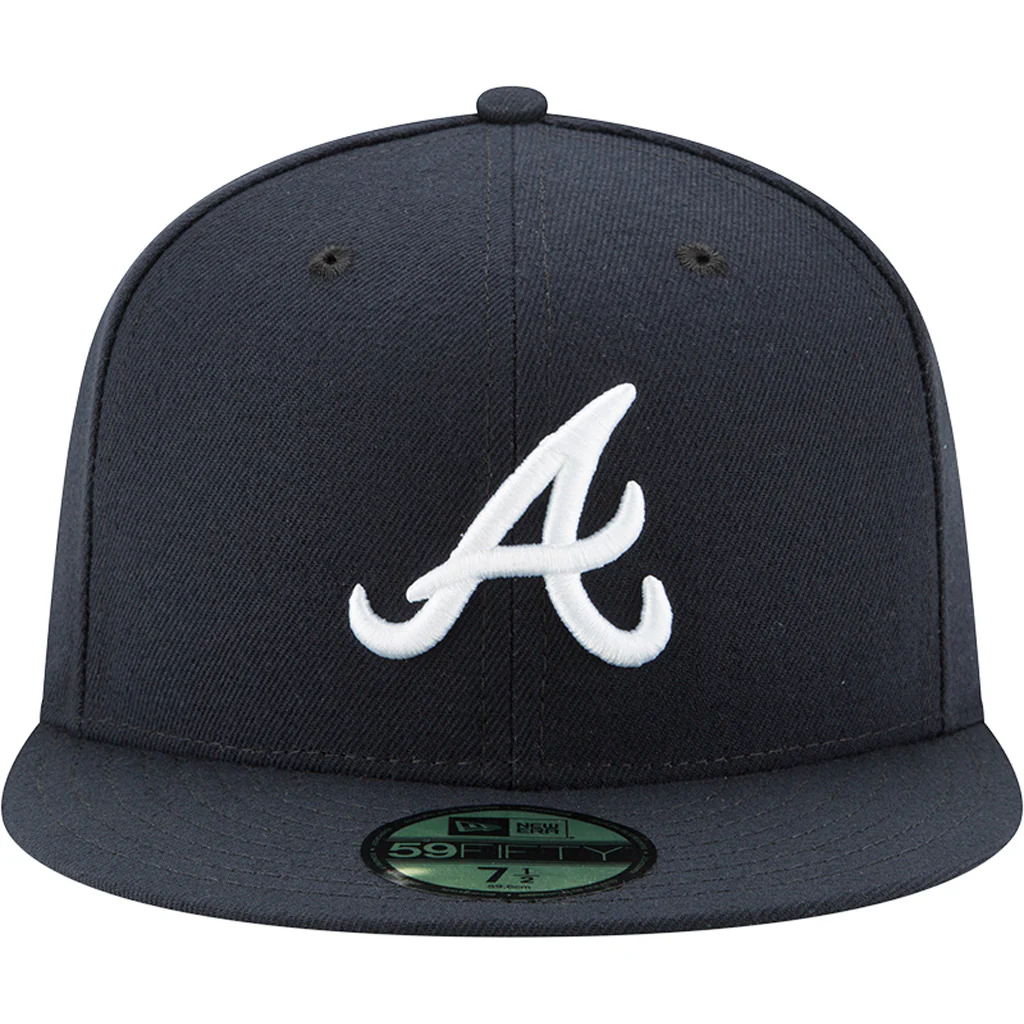 MLB Atlanta Braves New Era Authentic Collection Road On-Field 59FIFTY Fitted Hat - Navy - Image 3