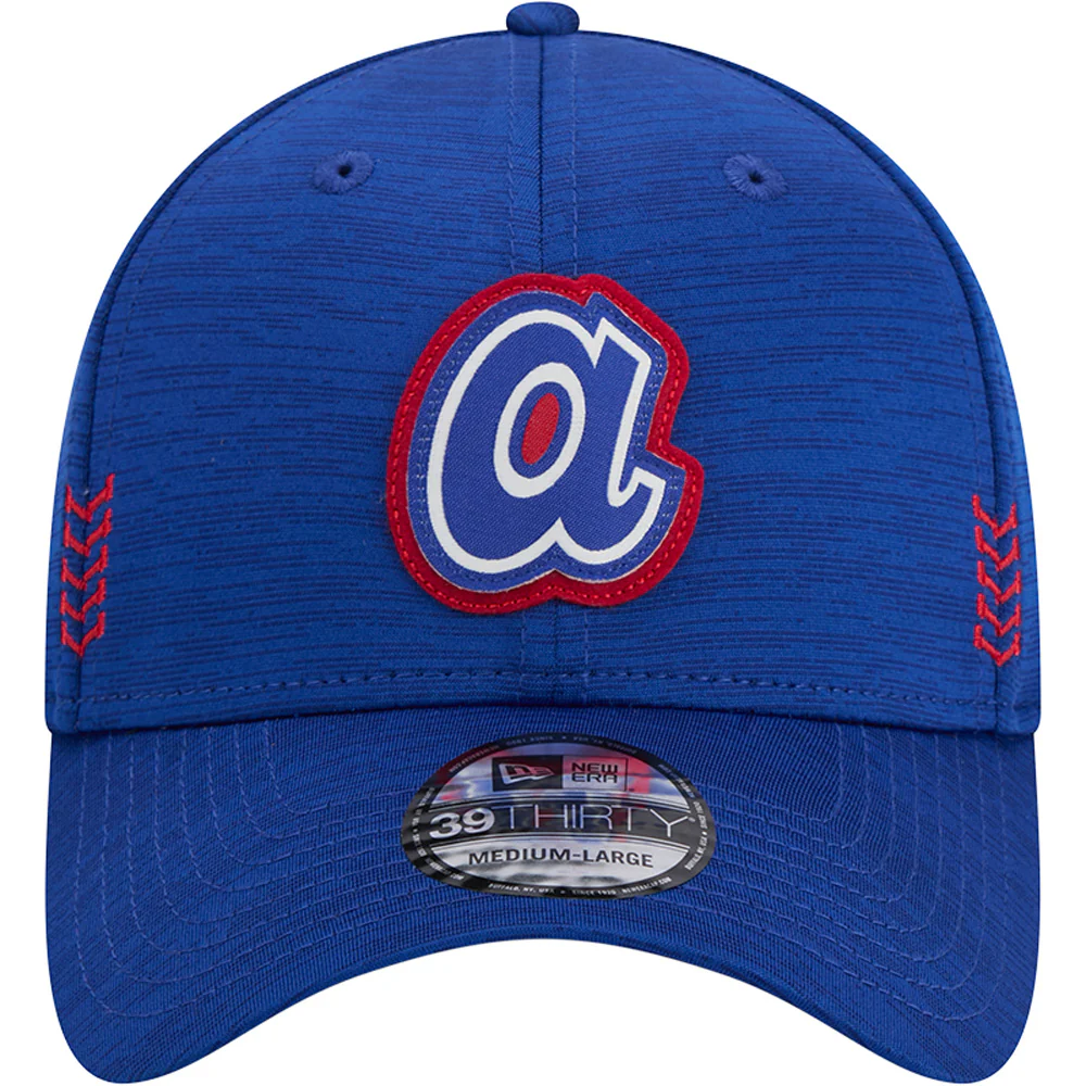 MLB Atlanta Braves New Era 2024 Clubhouse 39THIRTY Flex Fit Hat - Blue - Image 3