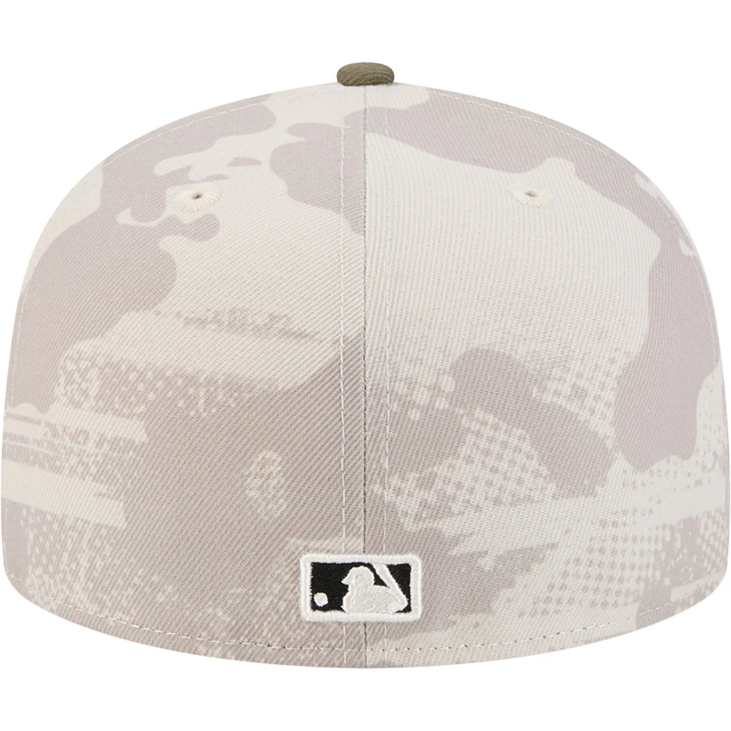 MLB Atlanta Braves New Era 2025 Armed Forces Day 59FIFTY Fitted Hat - Stone - Image 4