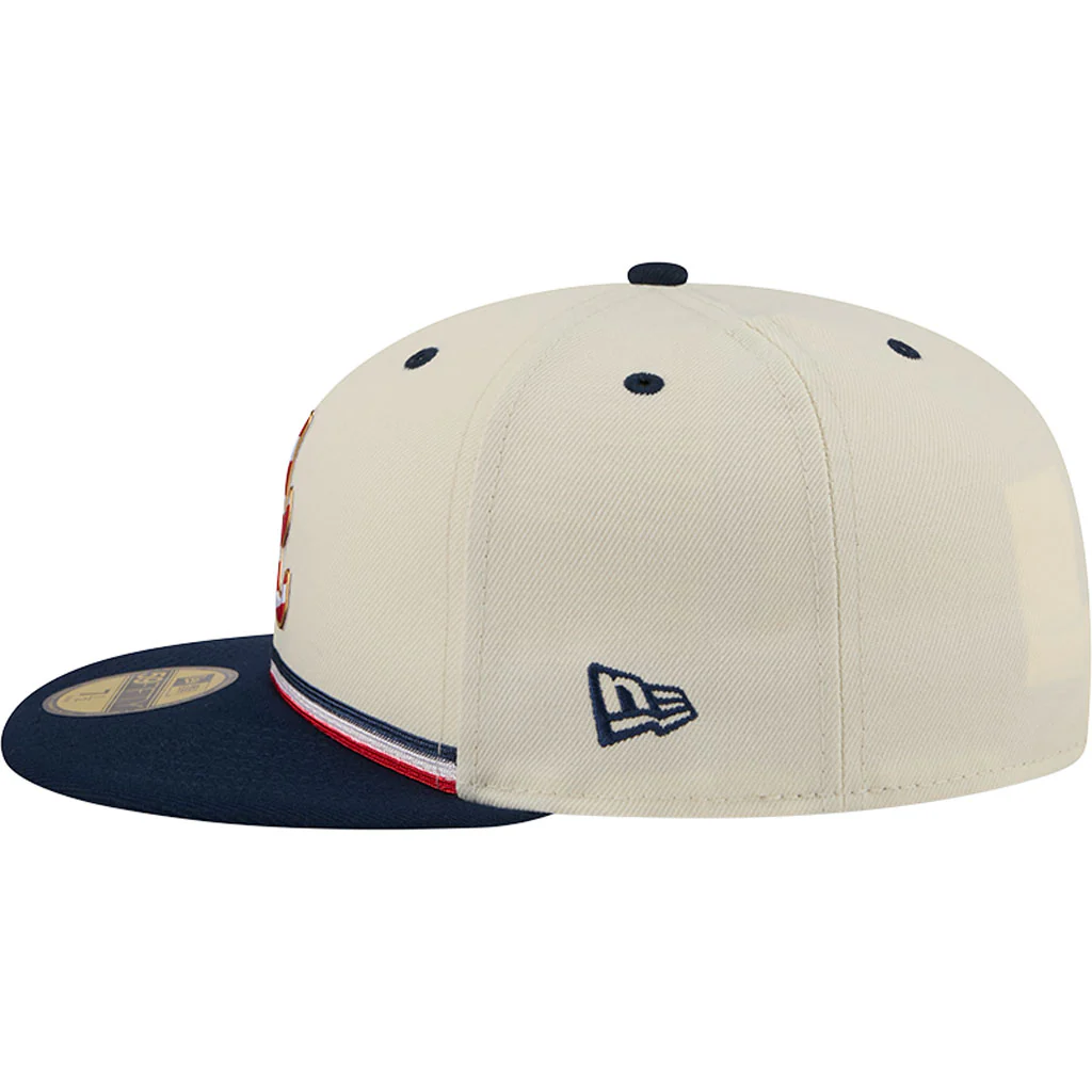 MLB Atlanta Braves New Era 2026 4th of July 59FIFTY Fitted Hat - Cream - Image 4