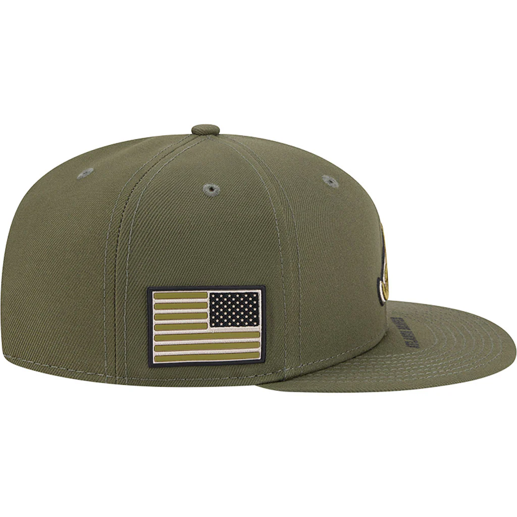 MLB Atlanta Braves New Era 2026 Armed Forces Day 9FIFTY Snapback Hat - Green - Image 5