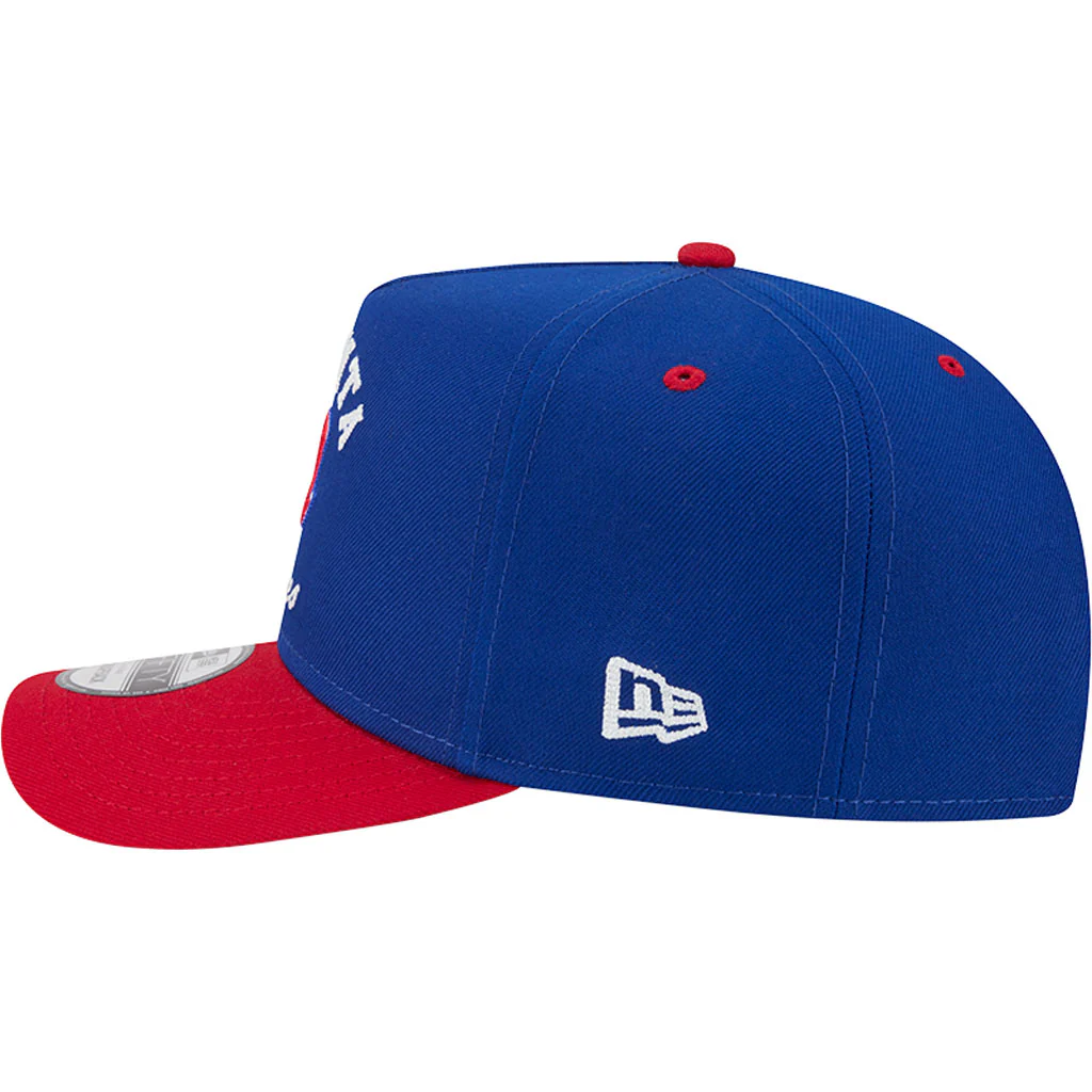 MLB Atlanta Braves New Era Arched 9FIFTY A-Frame Snapback Hat - Blue - Image 4