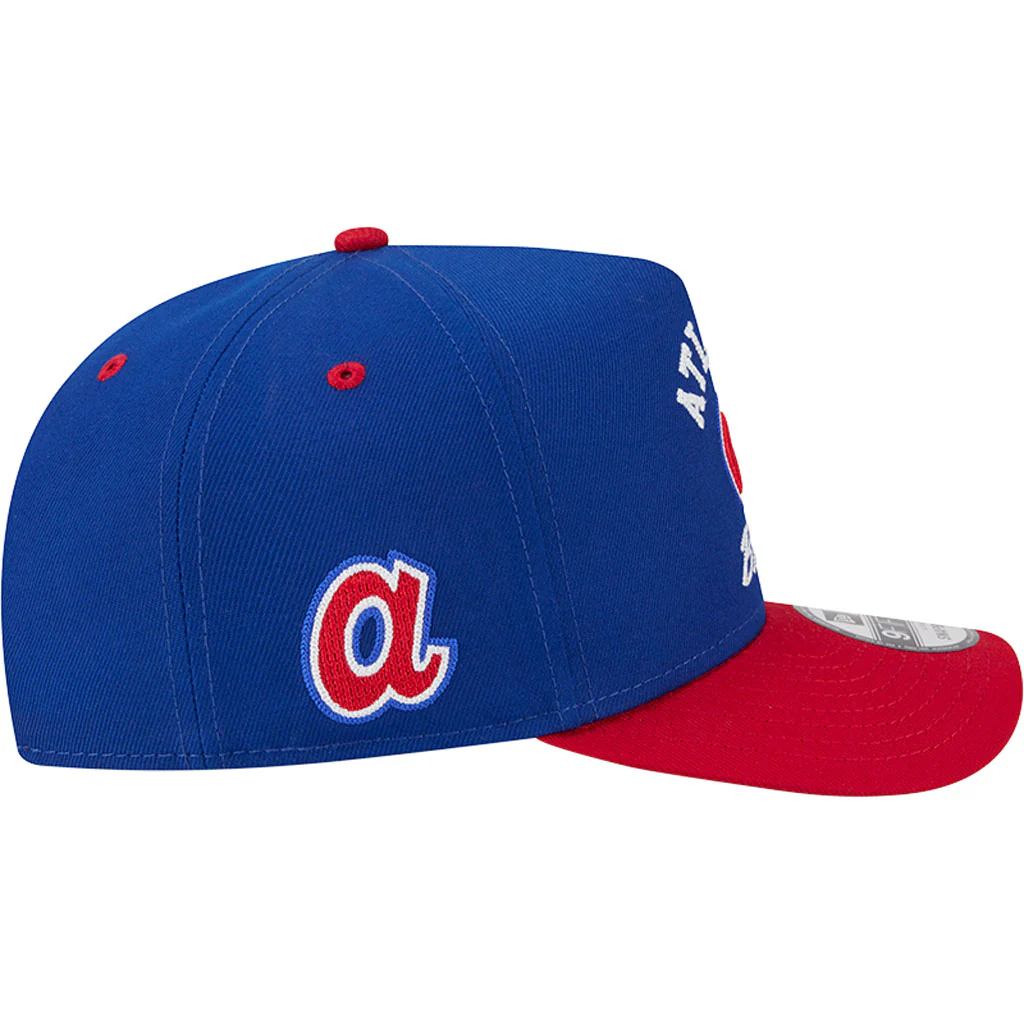 MLB Atlanta Braves New Era Arched 9FIFTY A-Frame Snapback Hat - Blue - Image 5