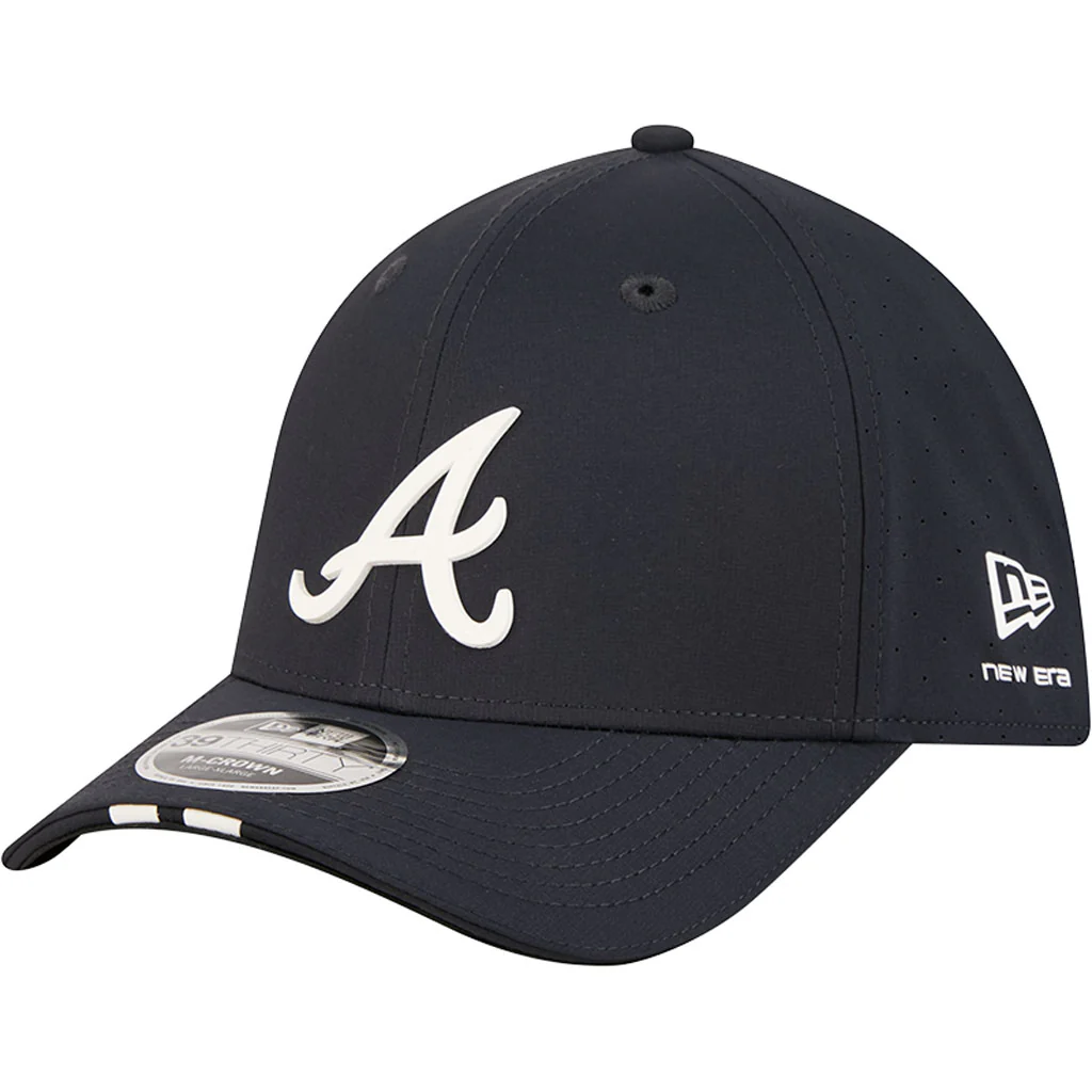 MLB Atlanta Braves New Era Assist 39THIRTY M-Cown Flex Fit Hat - Navy