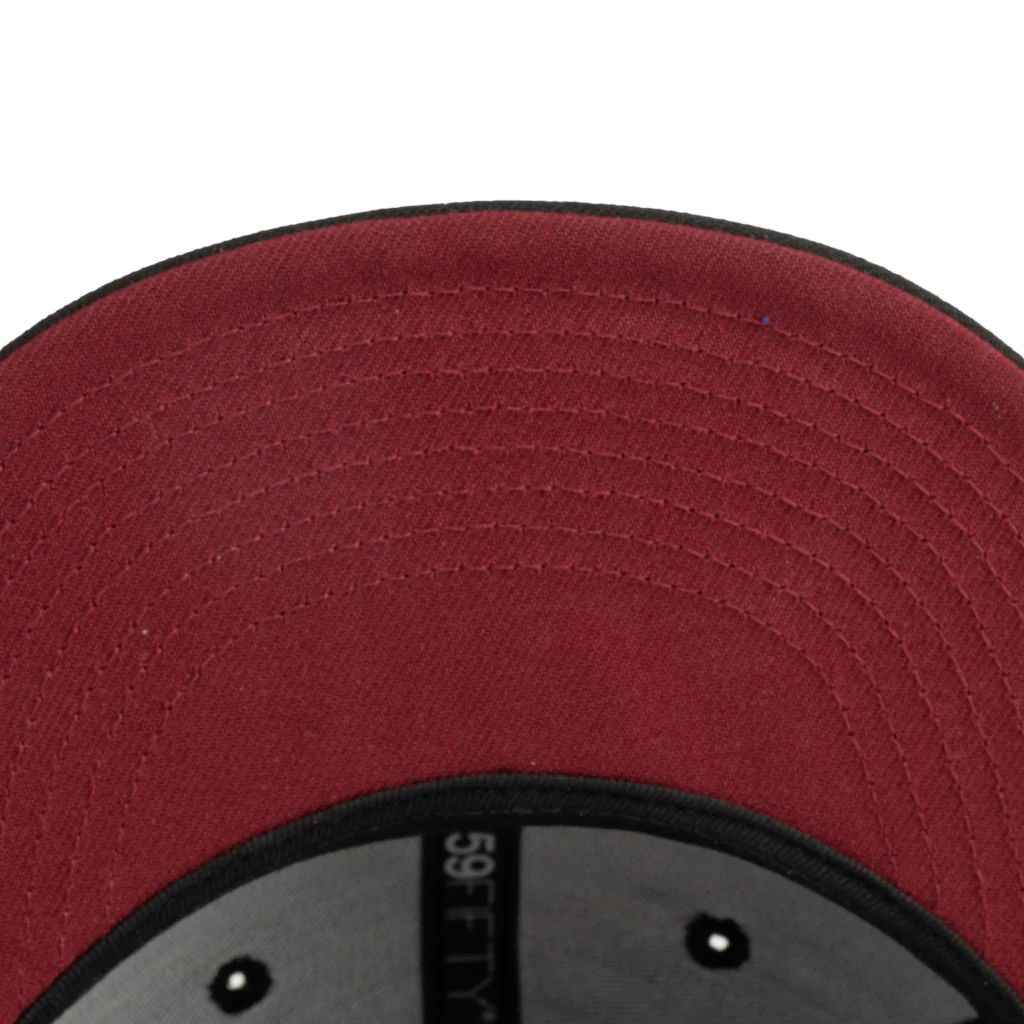 MLB Atlanta Braves New Era Black Roses 59FIFTY Fitted Hat - Black - Image 4