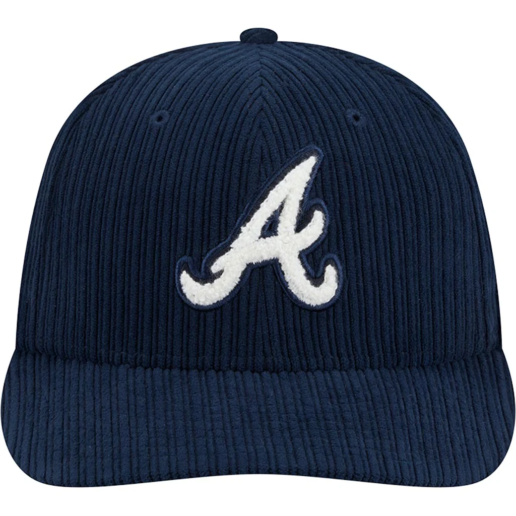 MLB Atlanta Braves New Era Chenille Pop 59FIFTY Fitted Hat - Navy - Image 3