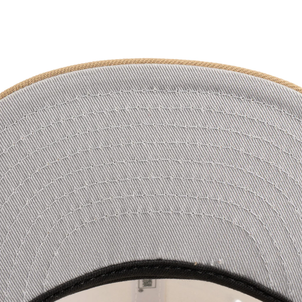 MLB Atlanta Braves New Era Dark Harvester 59FIFTY Fitted Hat - Cream - Image 3