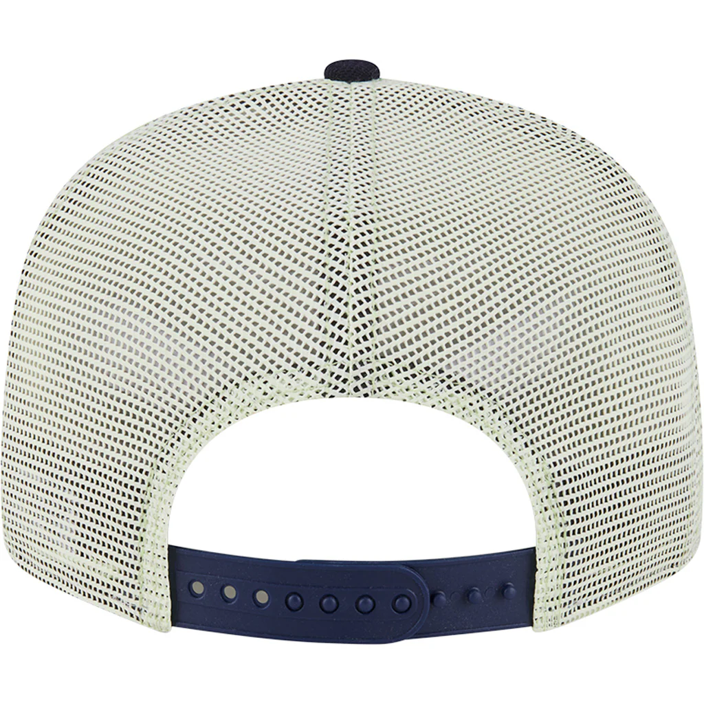 MLB Atlanta Braves New Era Neon Trucker 9FIFTY Snapback Hat - Navy - Image 4