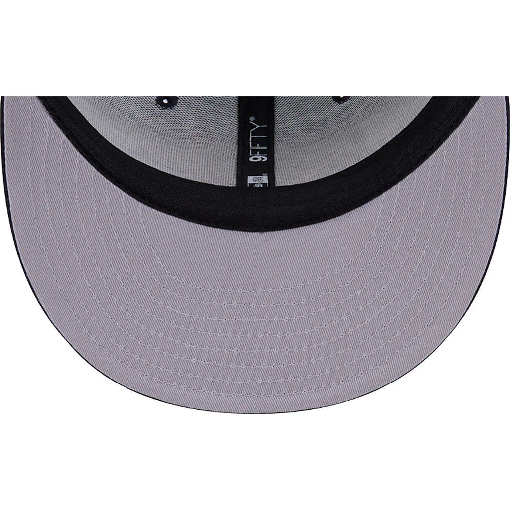 MLB Atlanta Braves New Era Neon Trucker 9FIFTY Snapback Hat - Navy - Image 5
