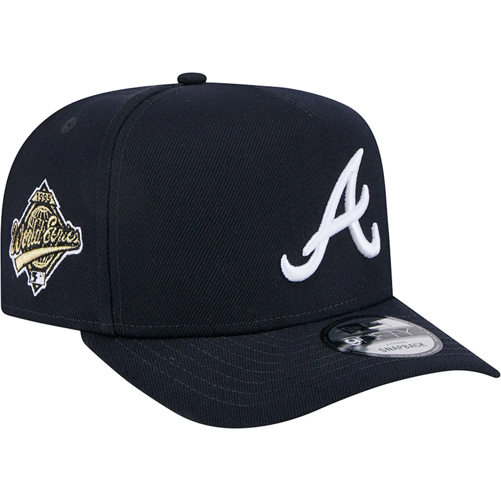 MLB Atlanta Braves New Era OTC 9FIFTY A-Frame Hat - Navy - Image 2