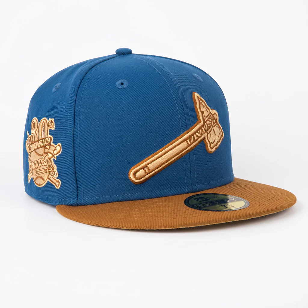 MLB Atlanta Braves New Era Rodeo 59FIFTY Fitted Hat- Blue