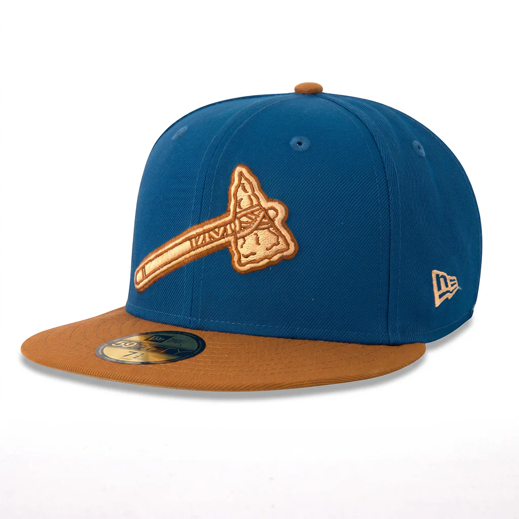 MLB Atlanta Braves New Era Rodeo 59FIFTY Fitted Hat- Blue - Image 2