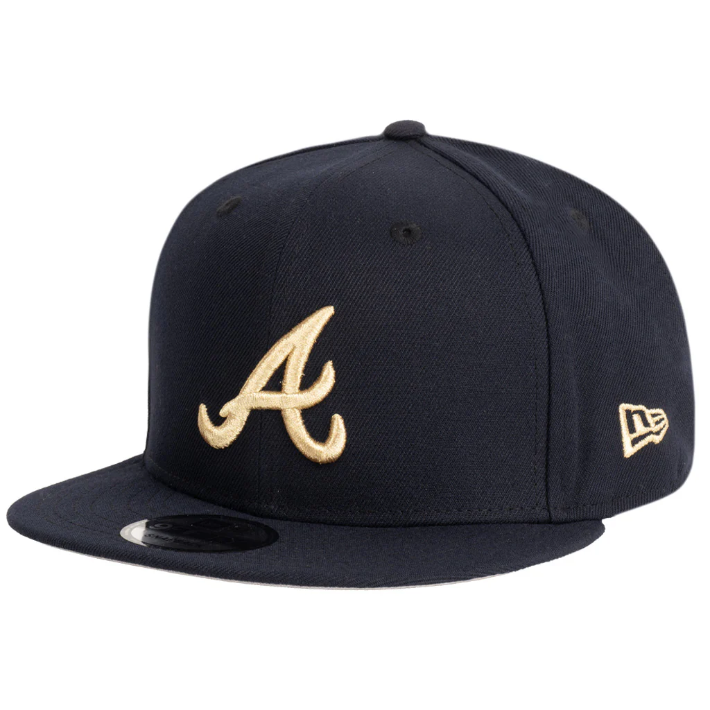 MLB Atlanta Braves New Era Royal Merchant 9FIFTY Snapback Hat - Navy