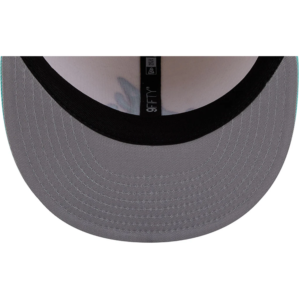 MLB Atlanta Braves New Era Two-Tone Aqua 9FIFTY Snapback Hat - Light cream - Image 6
