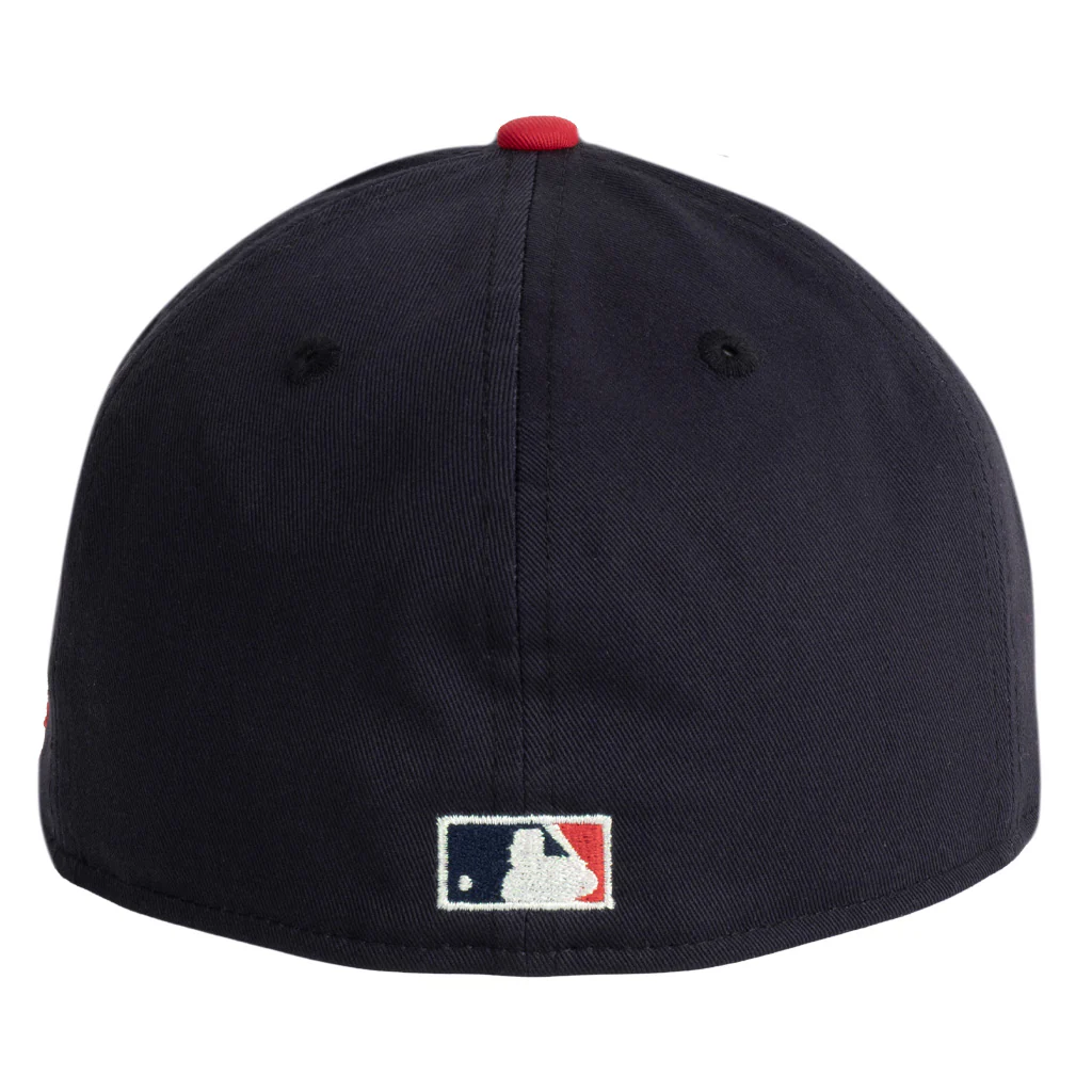 MLB Atlanta Braves New Era Two-Tone OTC 59FIFTY A-Frame Fitted Hat - Navy - Image 2