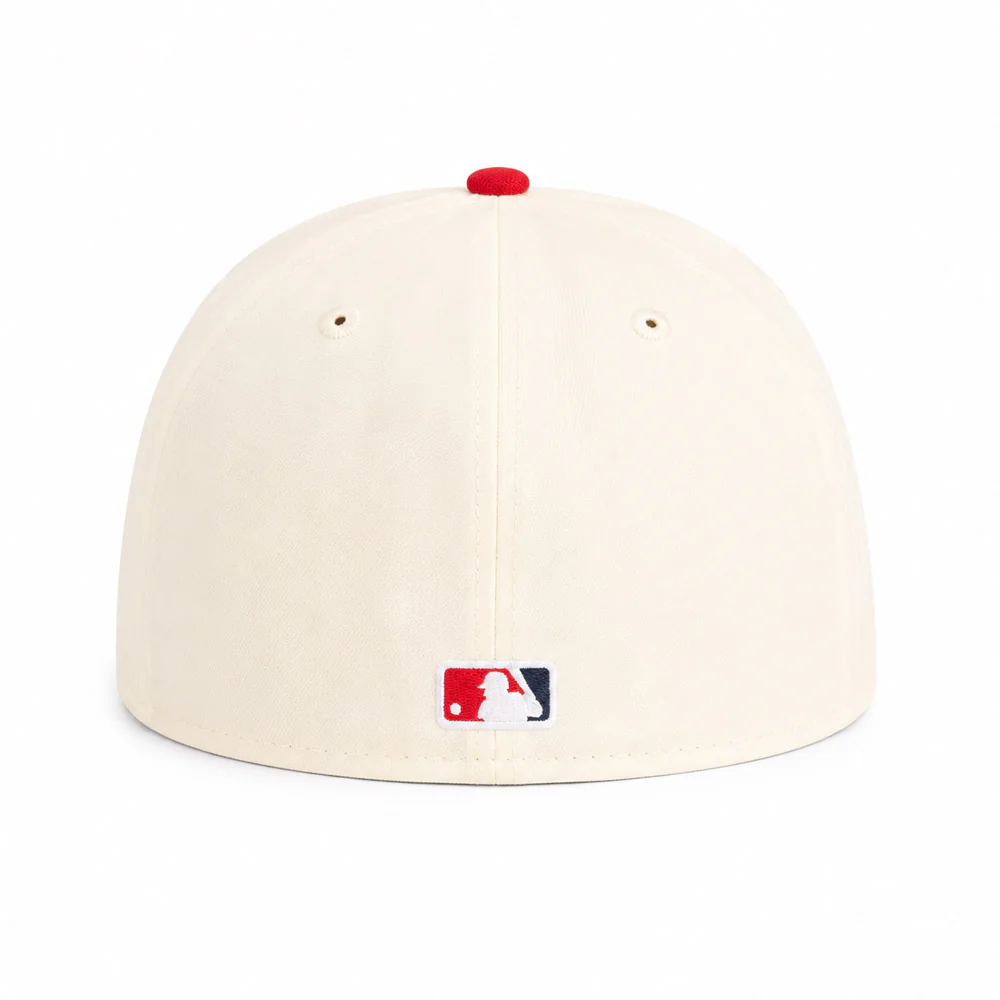 MLB Atlanta Braves New Era Two-Tone Summer Flower 59FIFTY Fitted Hat - Cream - Image 3