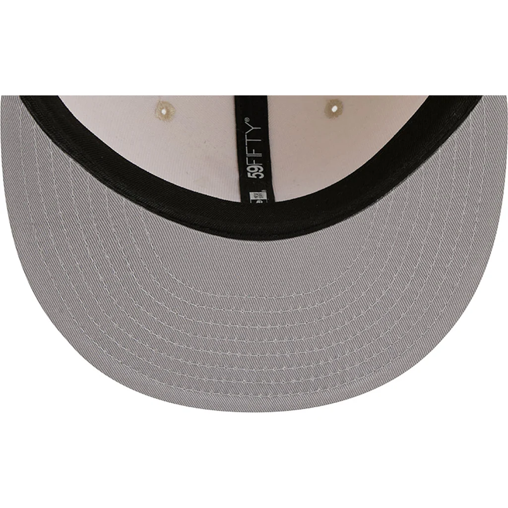 MLB Atlanta Braves New Era Vanilla 59FIFTY Fitted Hat - Cream - Image 7