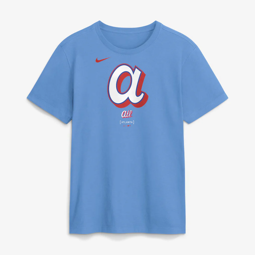 MLB Atlanta Braves Nike 2026 City Connect Large Logo T-Shirt - Blue