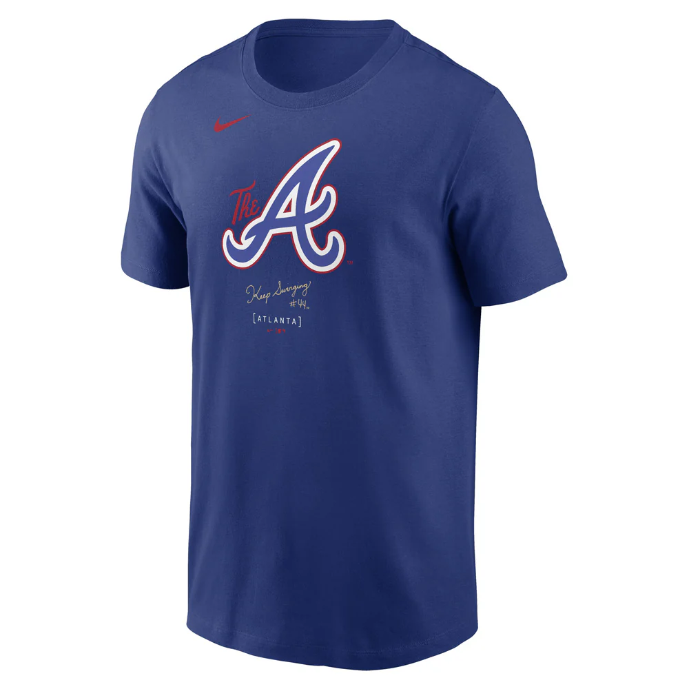 MLB Atlanta Braves Nike City Connect Logo Essential T-Shirt - Blue - Image 2