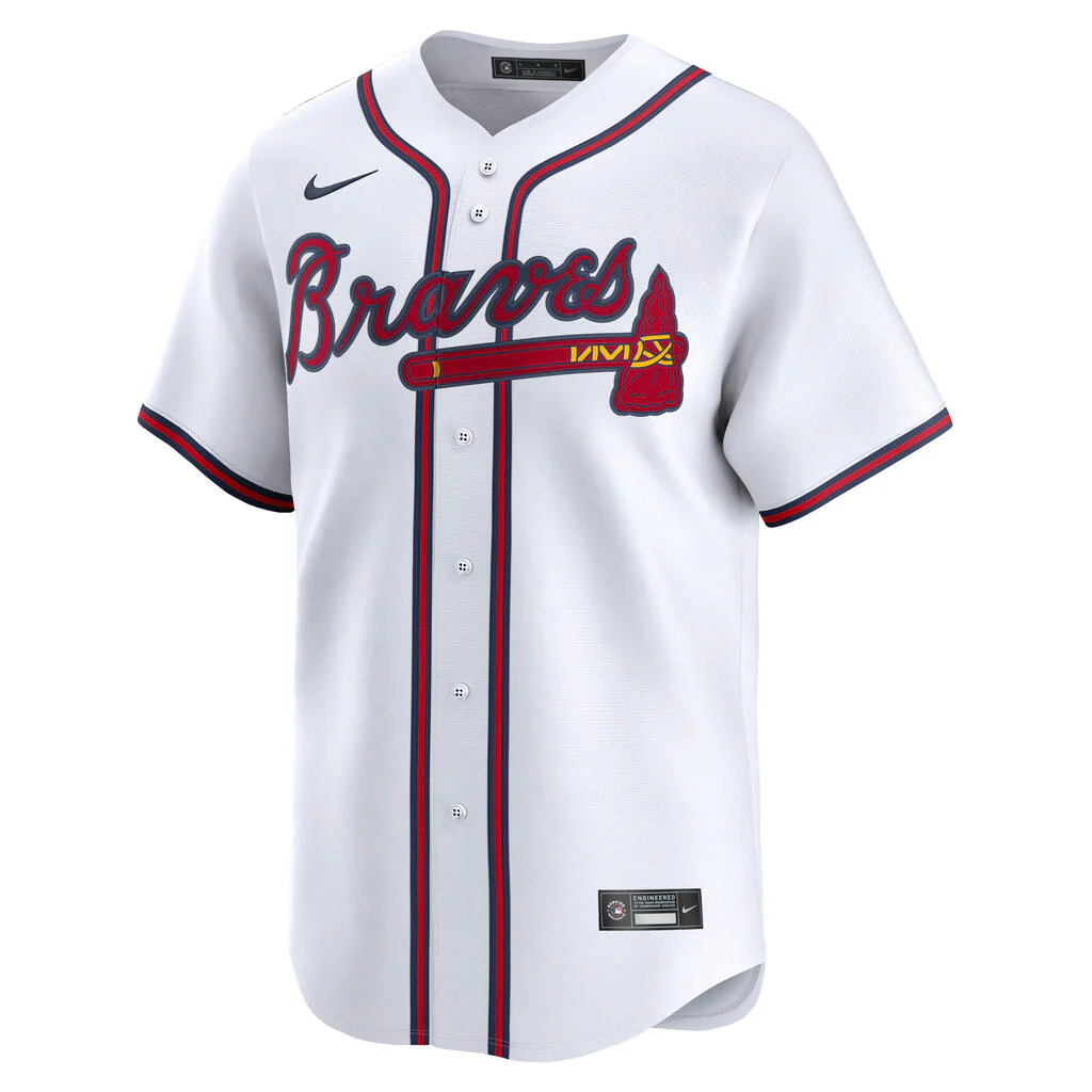 MLB Atlanta Braves Ronald Acuña Jr. Nike Home Limited Jersey - White - Image 2
