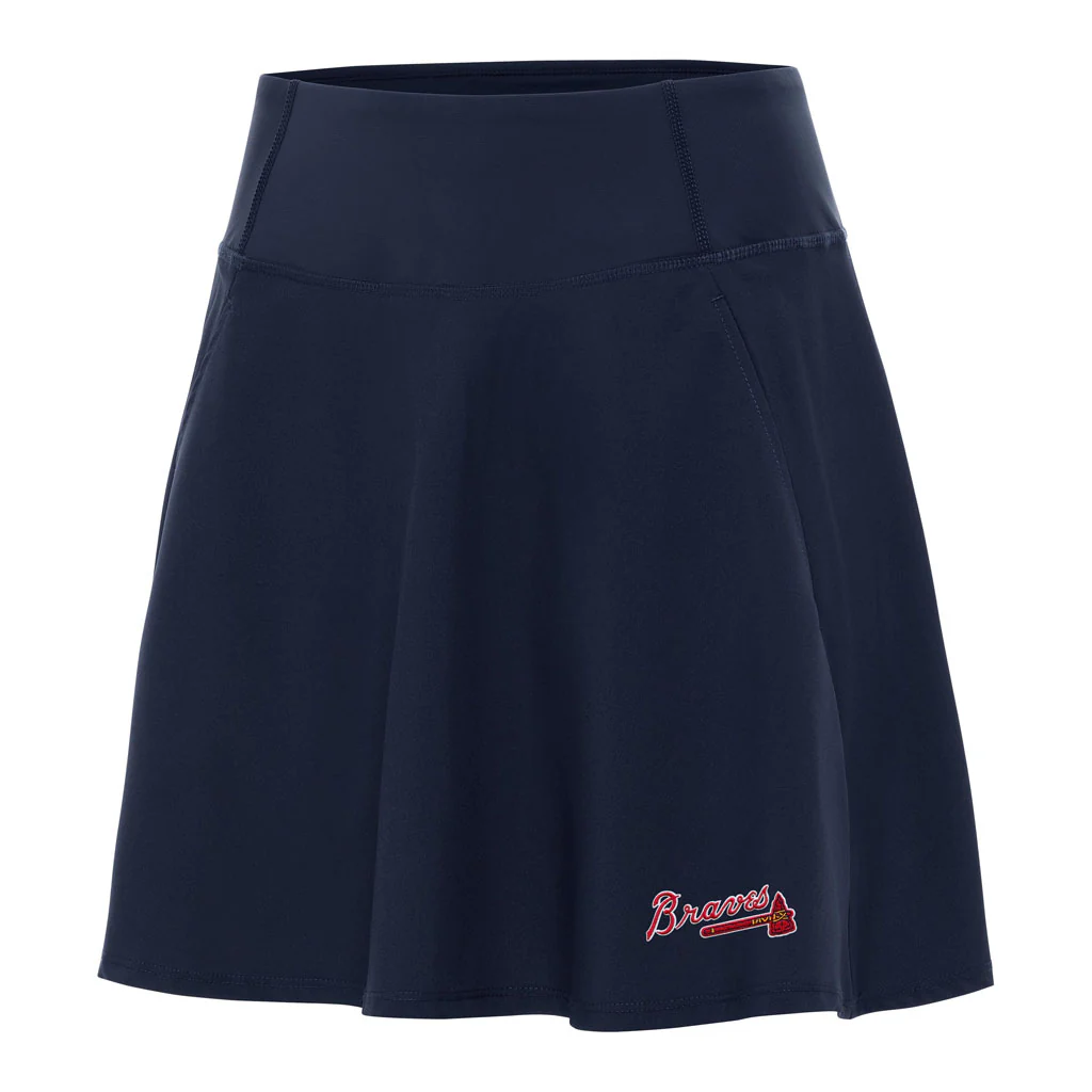 MLB Atlanta Braves Women's Antigua Chip Skort - Navy