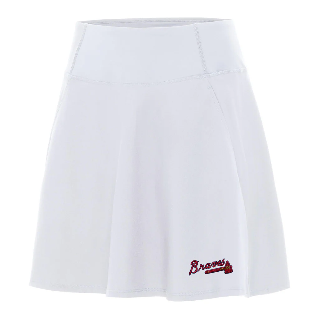 MLB Atlanta Braves Women's Antigua Chip Skort - White