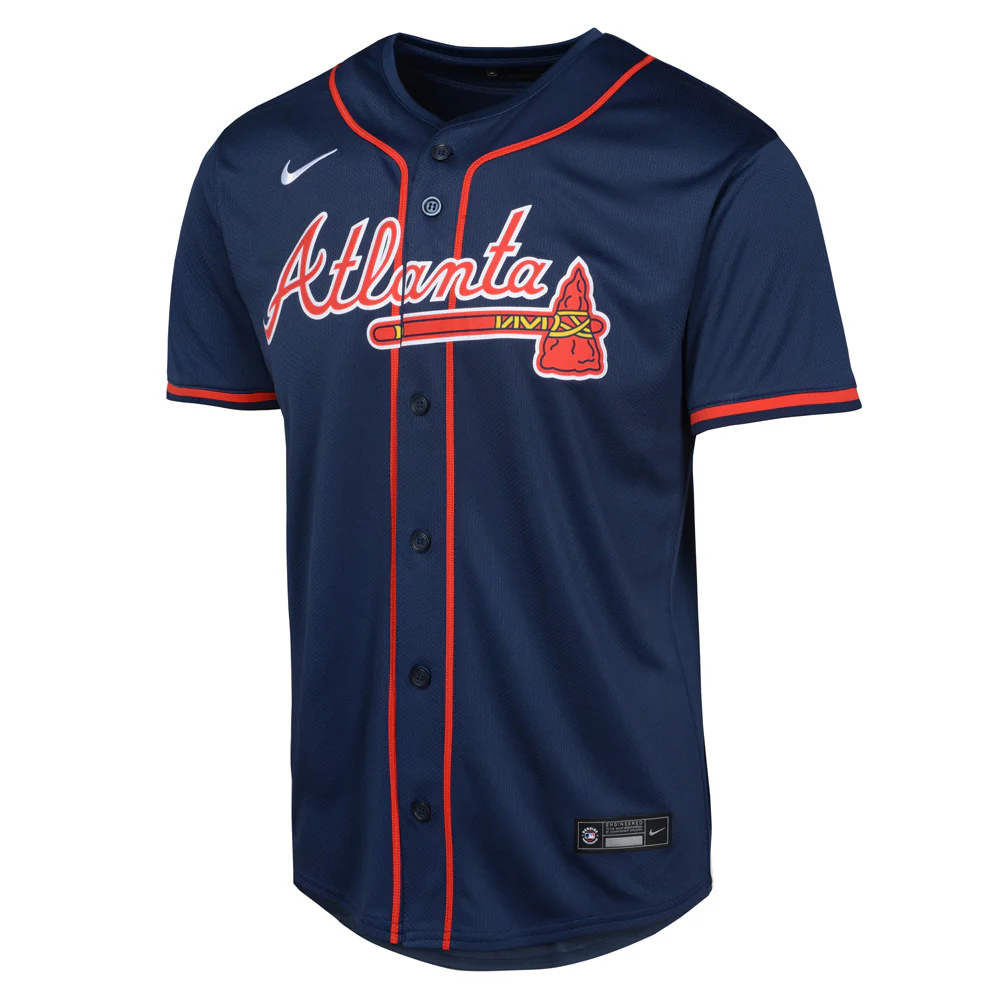 MLB Atlanta Braves Youth Nike Alternate Limited Jersey - Image 2