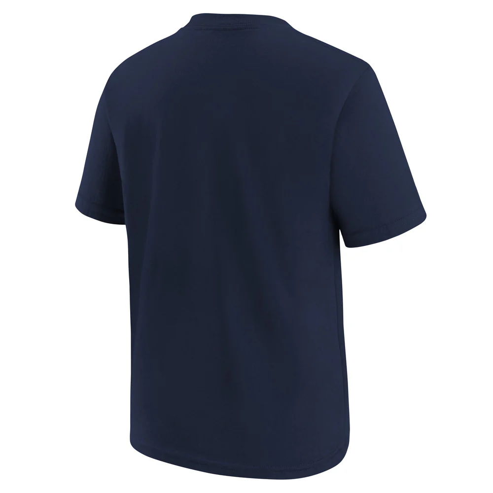 MLB Atlanta Braves Youth Nike FUSE Wordmark T-Shirt - Navy - Image 3
