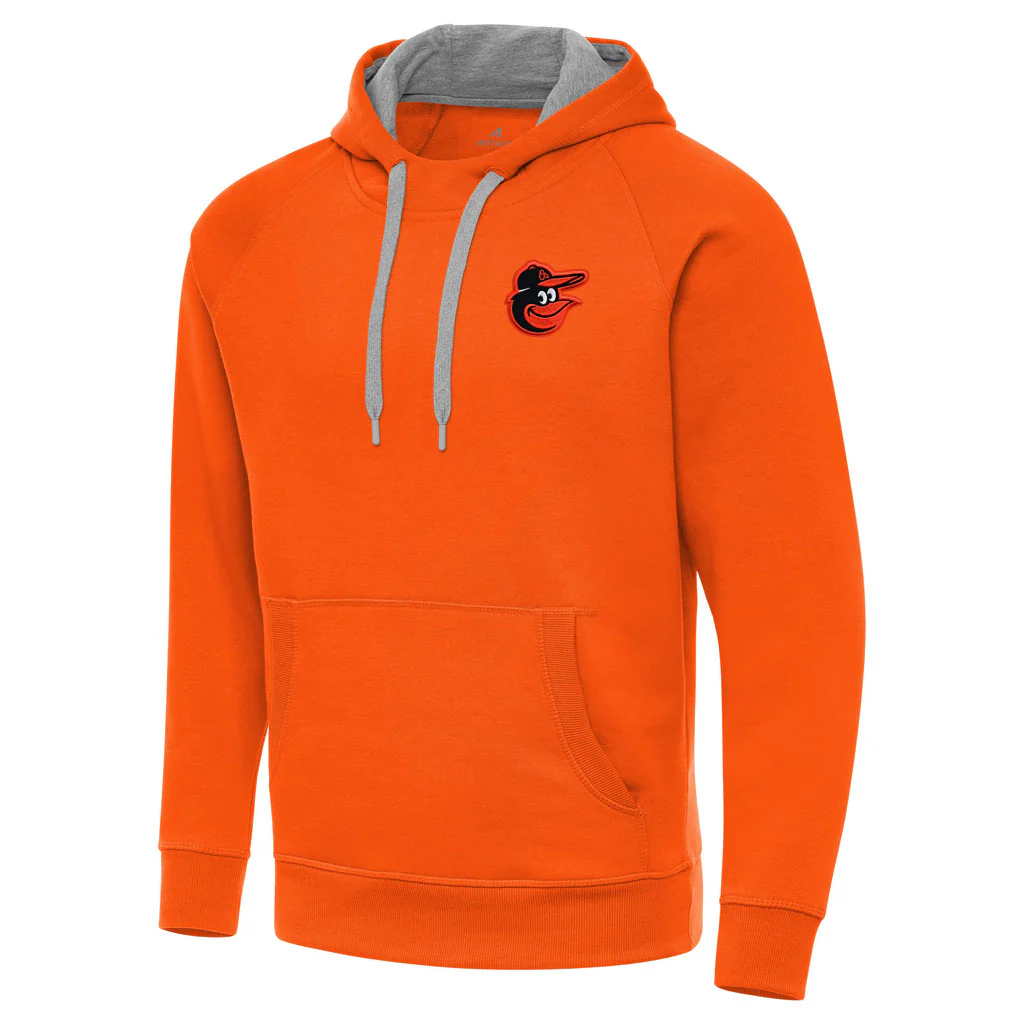 MLB Baltimore Orioles Antigua Victory Pullover Hoodie - Orange