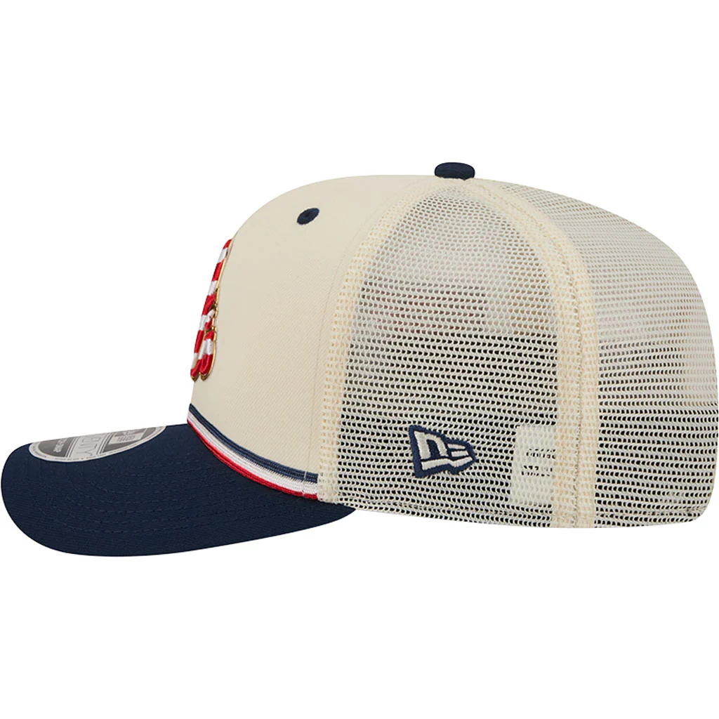 MLB Baltimore Orioles New Era 2026 4th of July 9SEVENTY Stretch Snapback Hat - Cream - Image 4