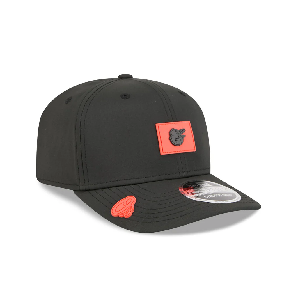 MLB Baltimore Orioles New Era 2026 Clubhouse 9SEVENTY Stretch Snap Hat - Black - Image 2