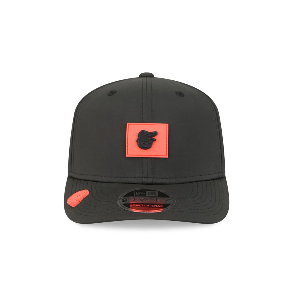 MLB Baltimore Orioles New Era 2026 Clubhouse 9SEVENTY Stretch Snap Hat - Black - Image 3