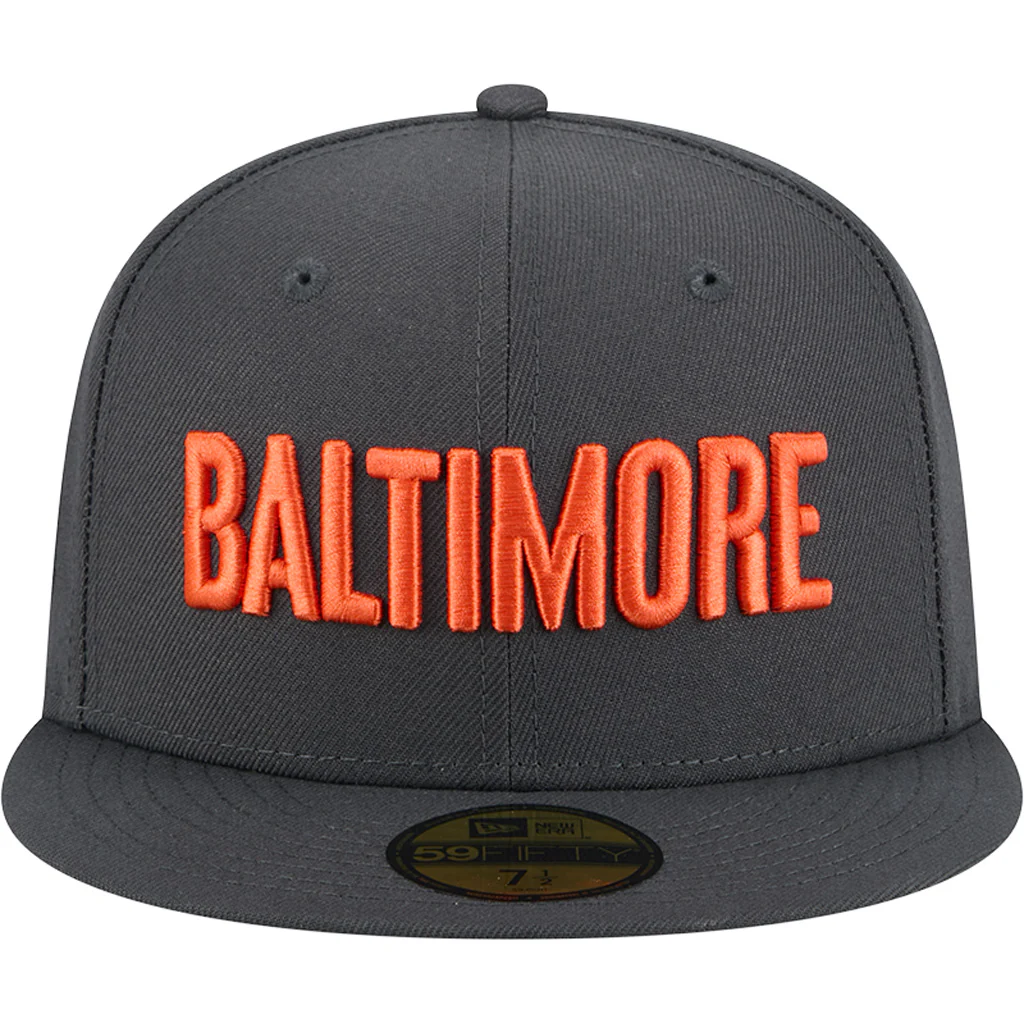 MLB Baltimore Orioles New Era City Connect Fan Pack 59FIFTY Fitted Hat - Charcoal - Image 3