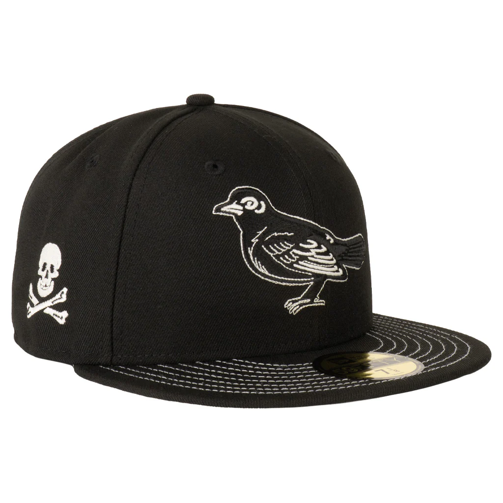 MLB Baltimore Orioles New Era Jolly Roger 59FIFTY Fitted Hat - Black