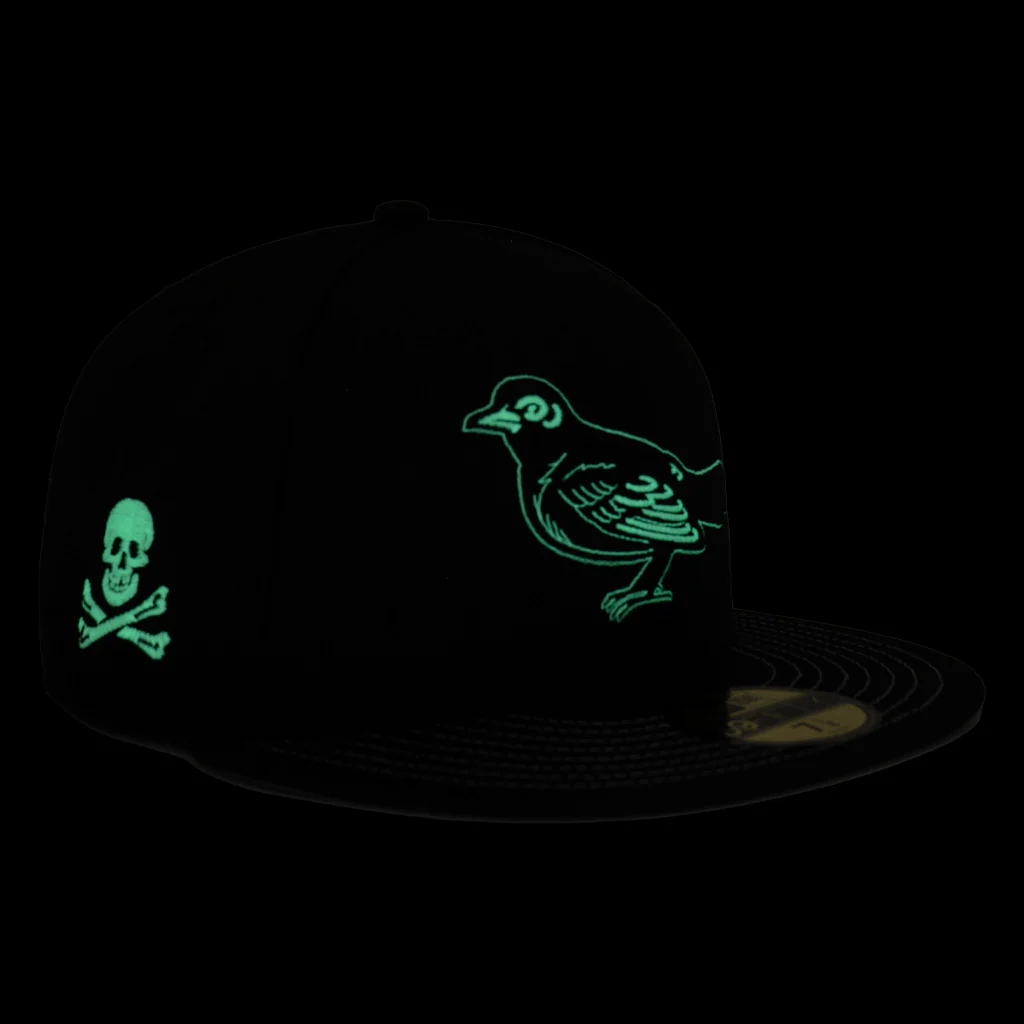 MLB Baltimore Orioles New Era Jolly Roger 59FIFTY Fitted Hat - Black - Image 3