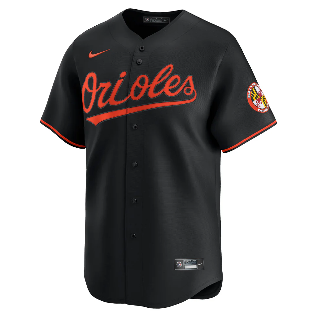 MLB Baltimore Orioles Nike Alternate Limited Jersey - Black - Image 2
