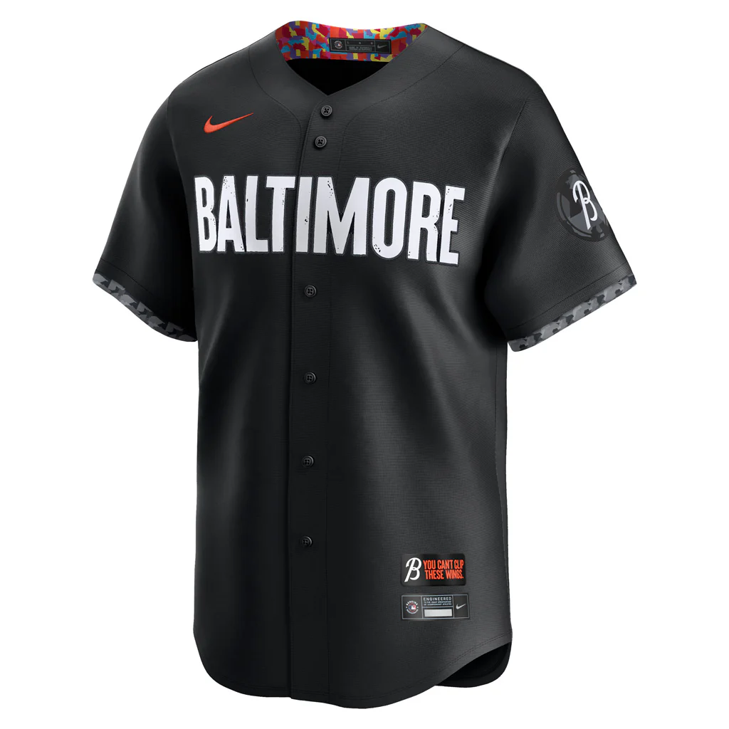 MLB Baltimore Orioles Nike City Connect Limited Jersey - Black - Image 2