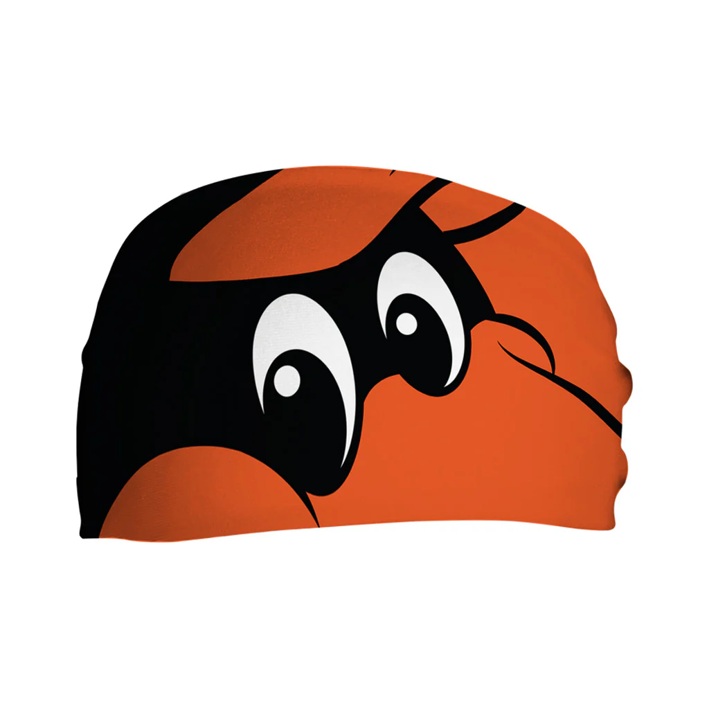 MLB Baltimore Orioles Vertical Athletics Mascot Stare Headband - Orange - Image 3