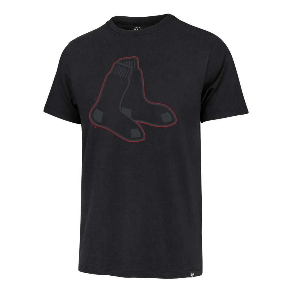MLB Boston Red Sox '47 Alternate Pop Imprint Franklin T-Shirt - Black - Image 2