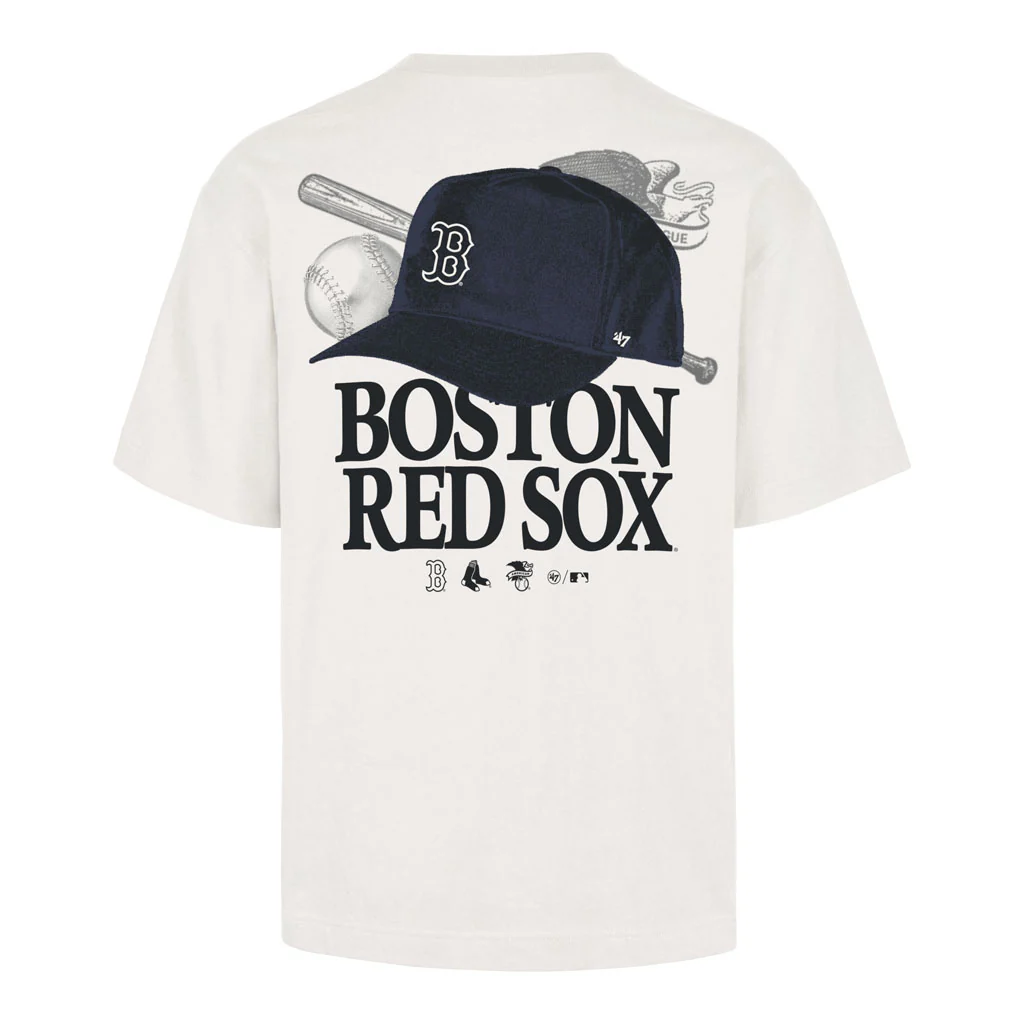 MLB Boston Red Sox '47 In The Paper Foundation T-Shirt - Sand - Image 2
