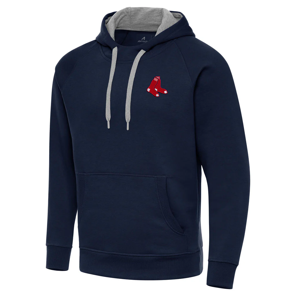 MLB Boston Red Sox Antigua Victory Pullover Hoodie - Navy