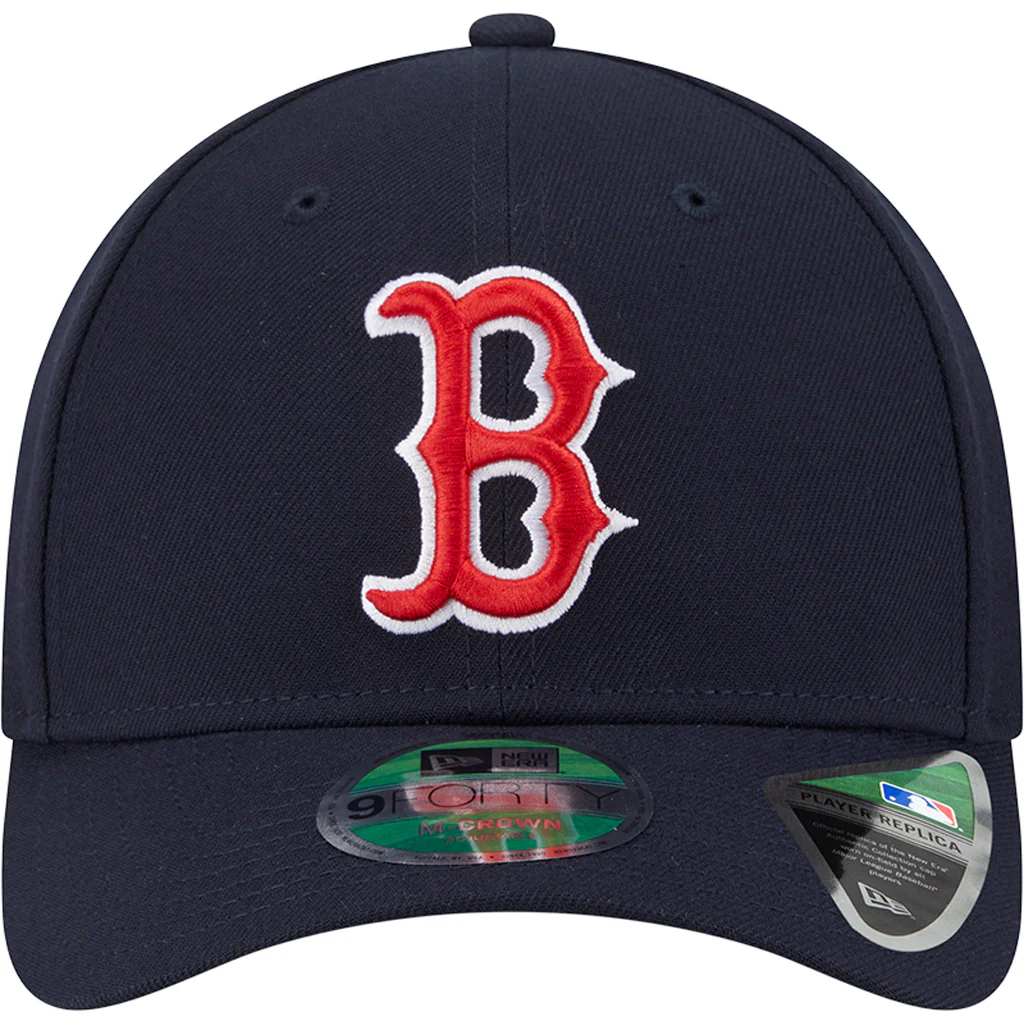 MLB Boston Red Sox Youth New Era Game Player Replica 9FORTY M-Crown Hat - Navy - Image 3