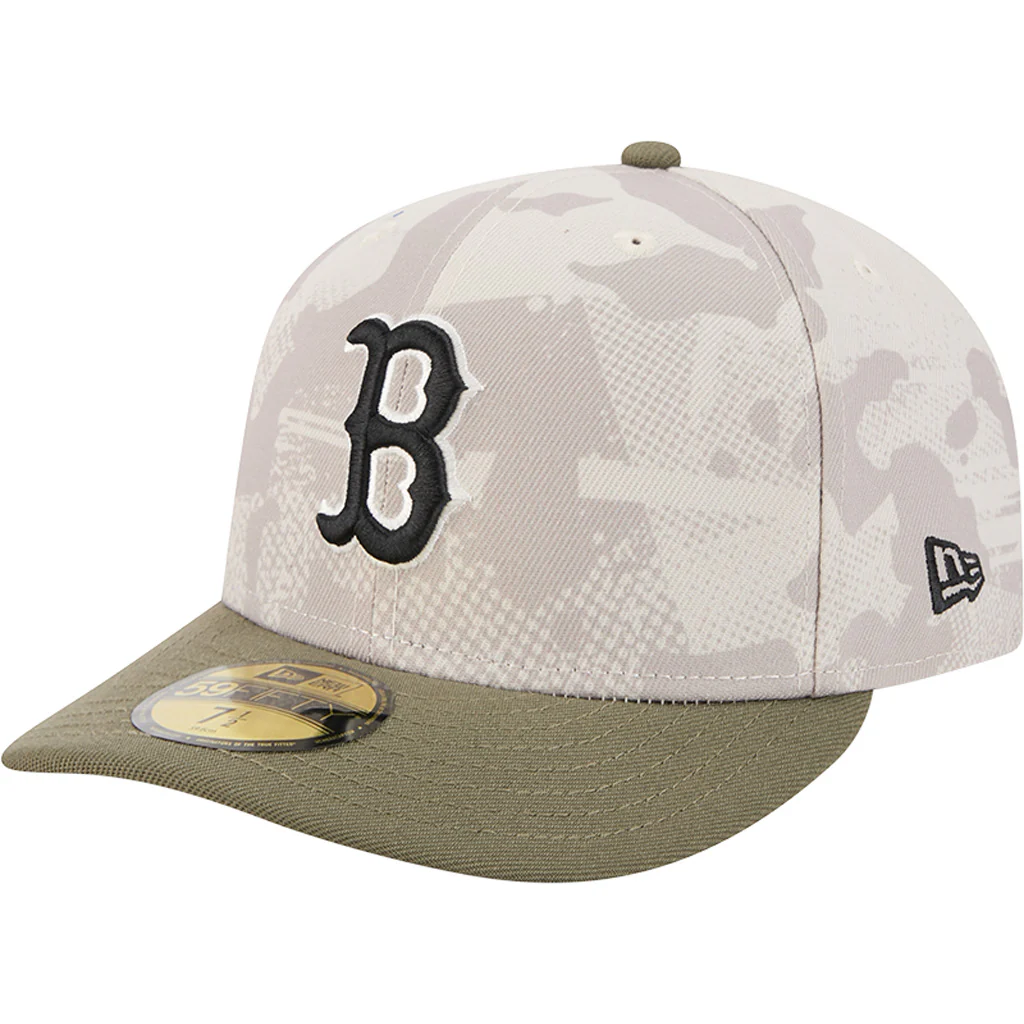MLB Boston Red Sox New Era 2025 Armed Forces Day 59FIFTY Fitted Hat - Stone - Image 2