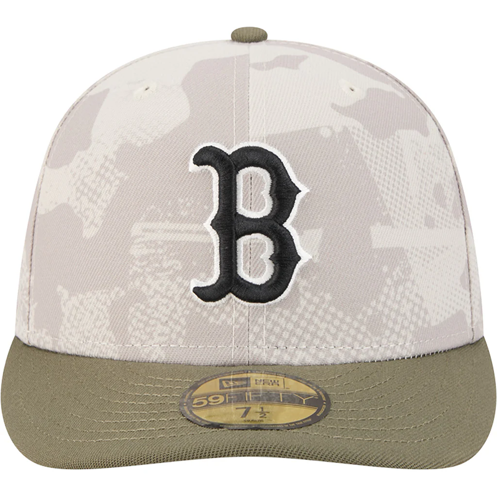 MLB Boston Red Sox New Era 2025 Armed Forces Day 59FIFTY Fitted Hat - Stone - Image 3