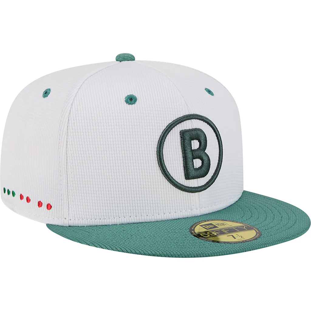 MLB Boston Red Sox New Era 2025 City Connect Batting Practice 59FIFTY Fitted Hat - White - Image 2