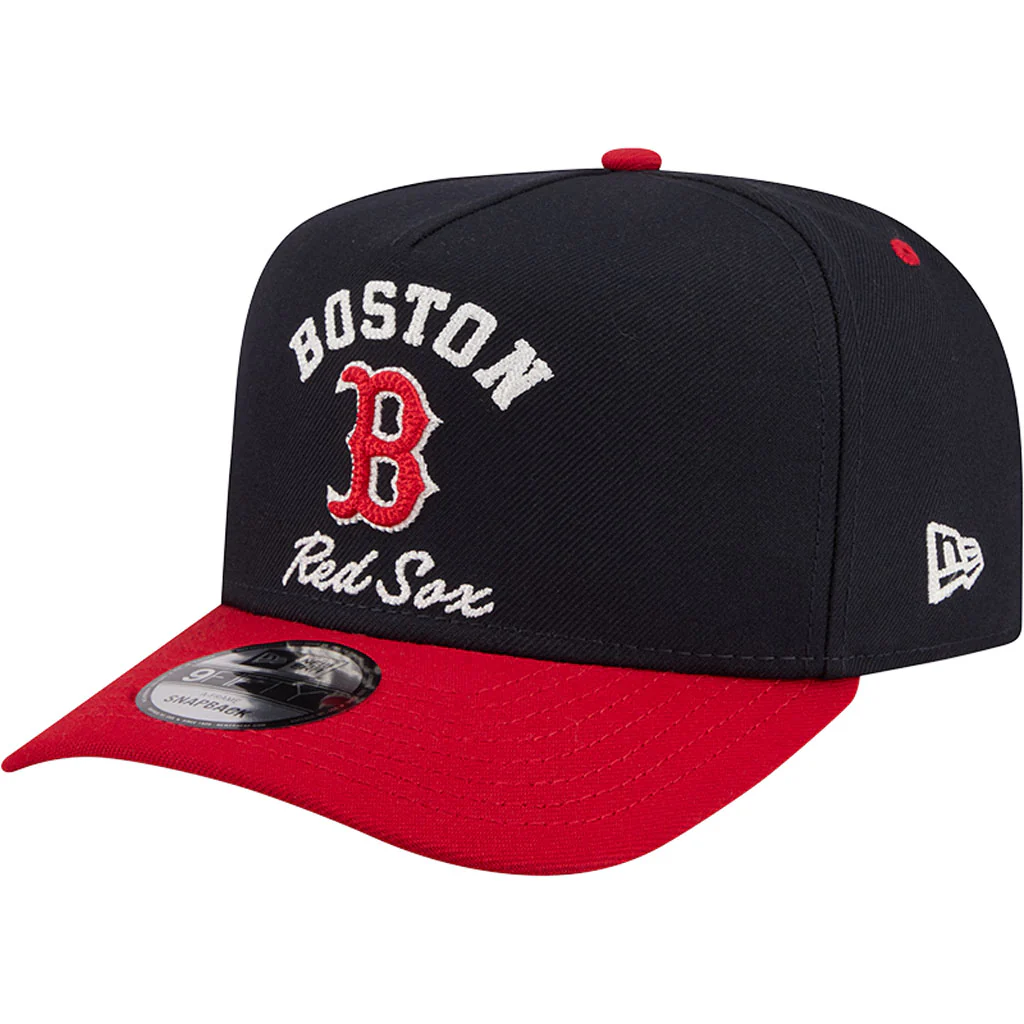 MLB Boston Red Sox New Era Arched 9FIFTY A-Frame Snapback Hat - Navy