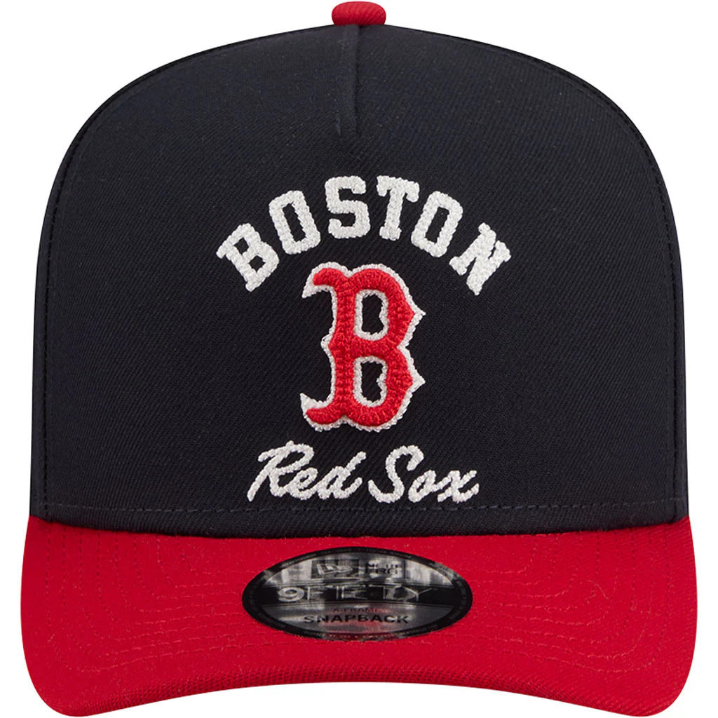 MLB Boston Red Sox New Era Arched 9FIFTY A-Frame Snapback Hat - Navy - Image 3