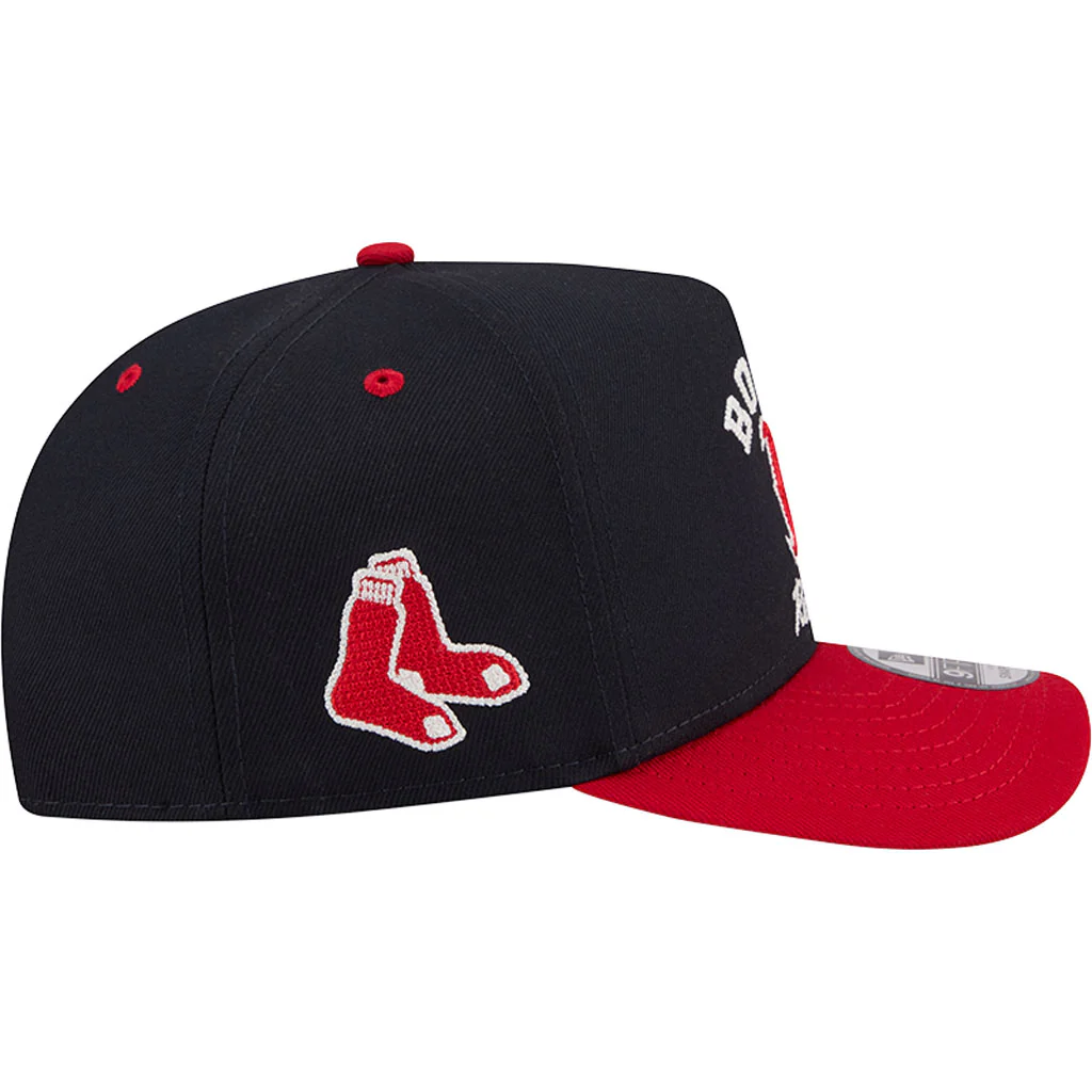 MLB Boston Red Sox New Era Arched 9FIFTY A-Frame Snapback Hat - Navy - Image 5