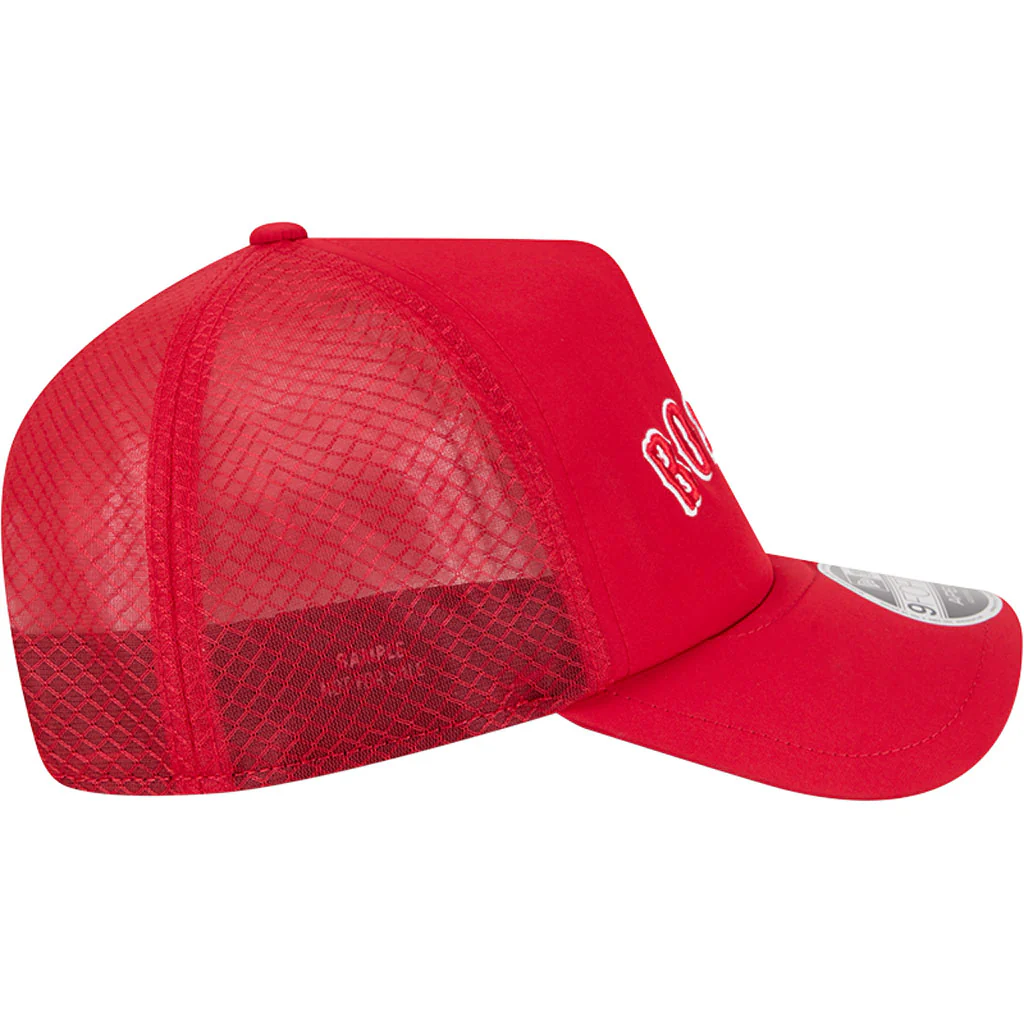 MLB Boston Red Sox New Era Batting Practice Apex 9FORTY Snapback Hat - Red - Image 5